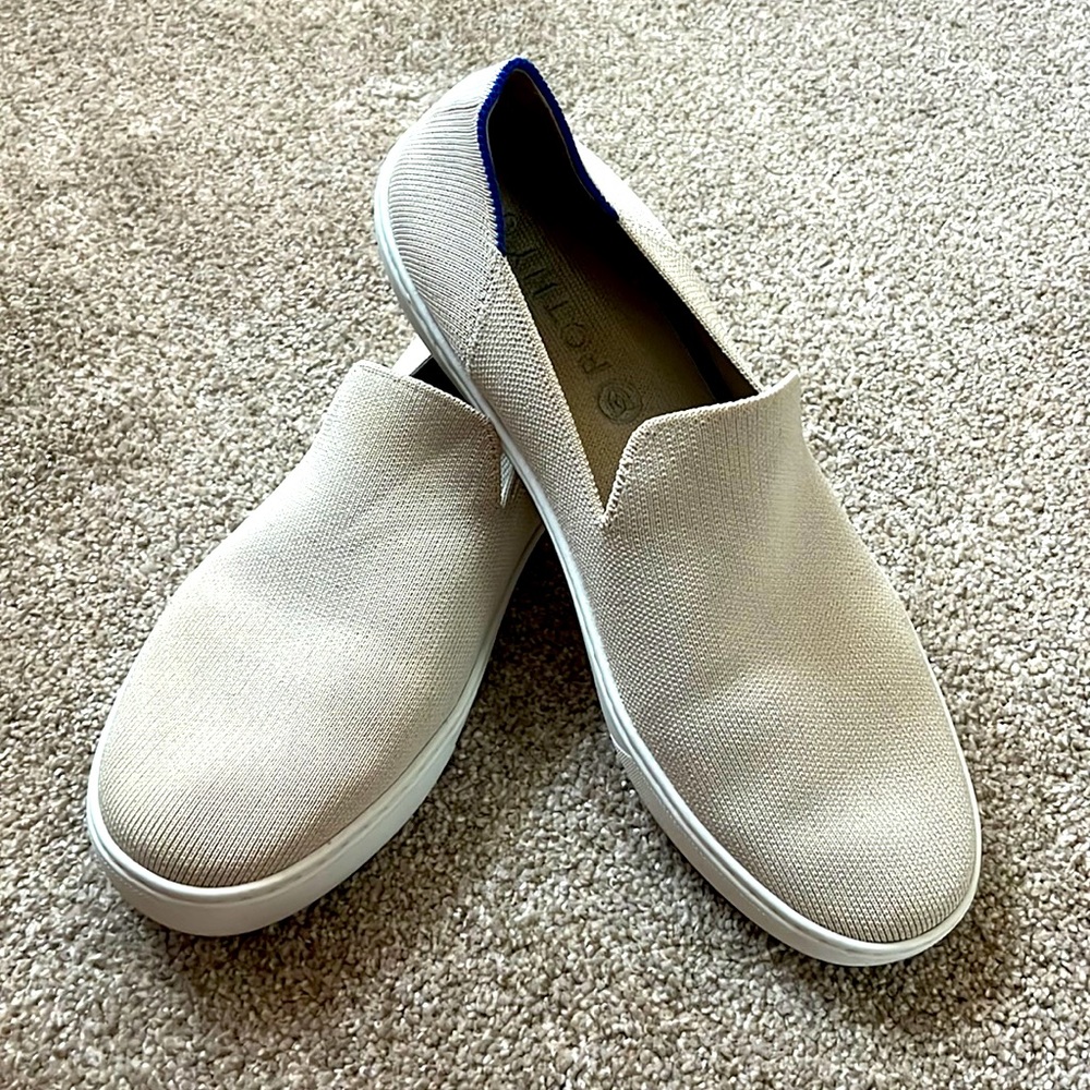 Rothys Cream Slip on Sneakers